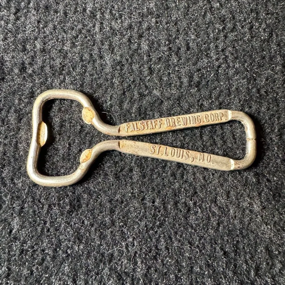 Vintage Falstaff Beer Bottle Opener St Louis MO Brewing Corp Church Key Barware